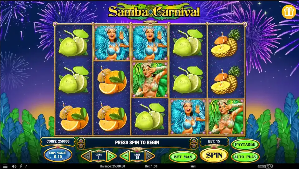 samba carnival slot