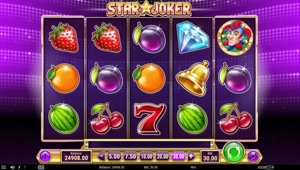 star joker spilleautomat oppsett