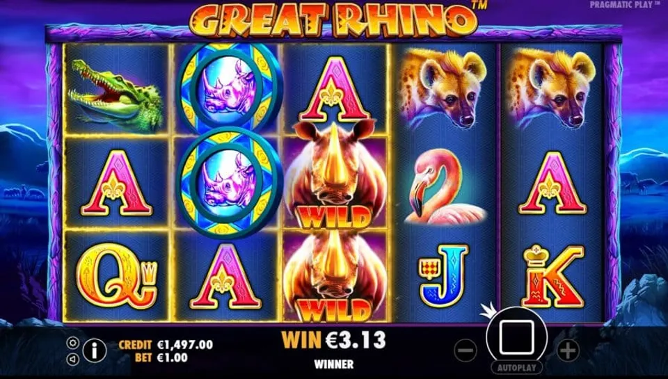 spilleautomat online casino great rhino pragmatic play