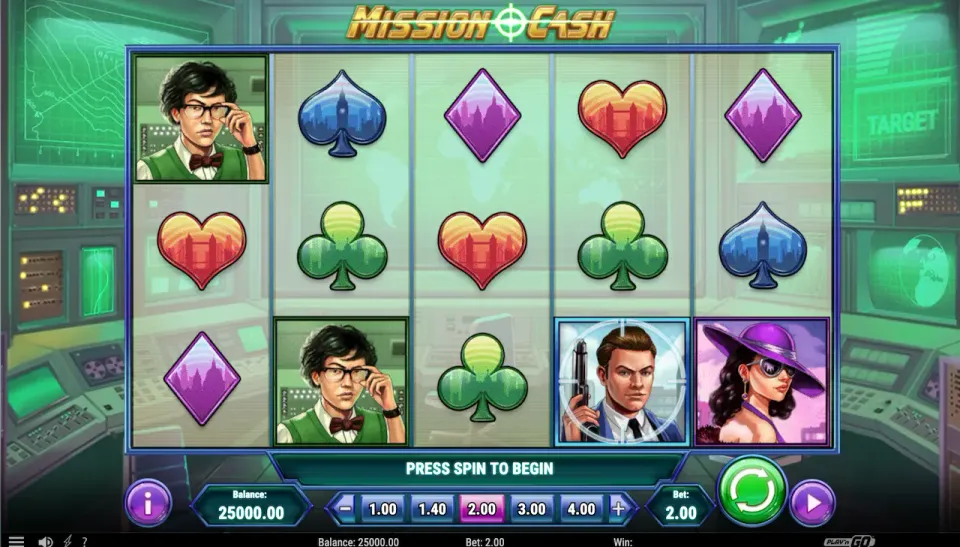 Mission cash slot