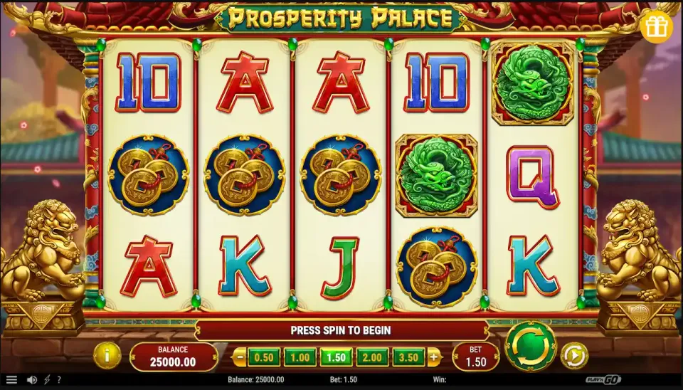 Prosperity palace spilleautomat