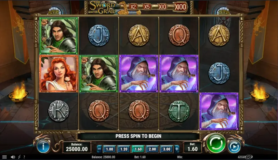 the sword and the grail slot