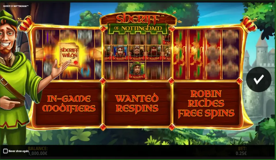 sheriff of nottingham slot