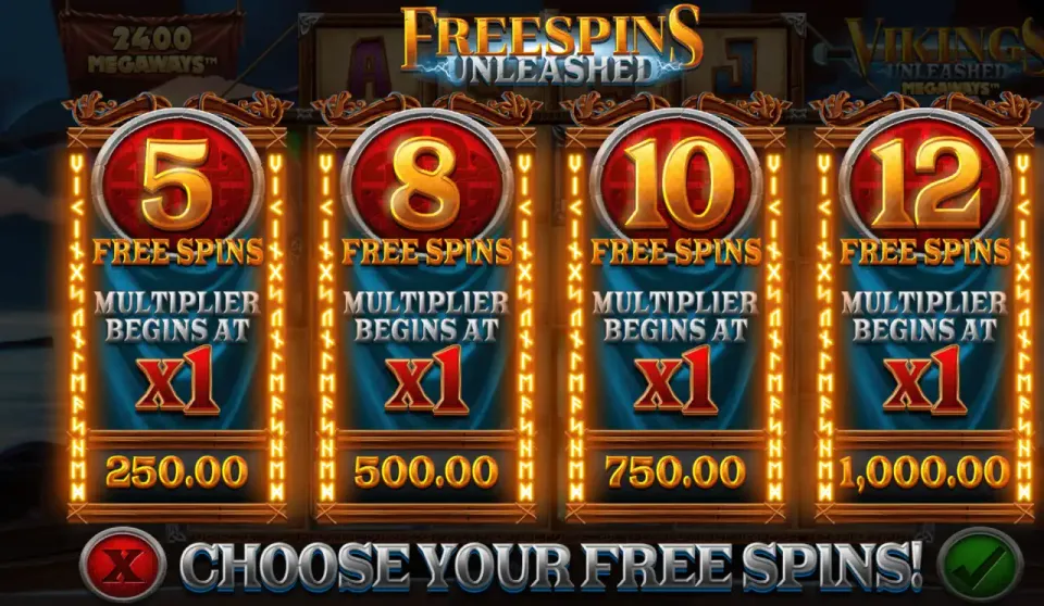 vikings unleashed megaways bonus buy