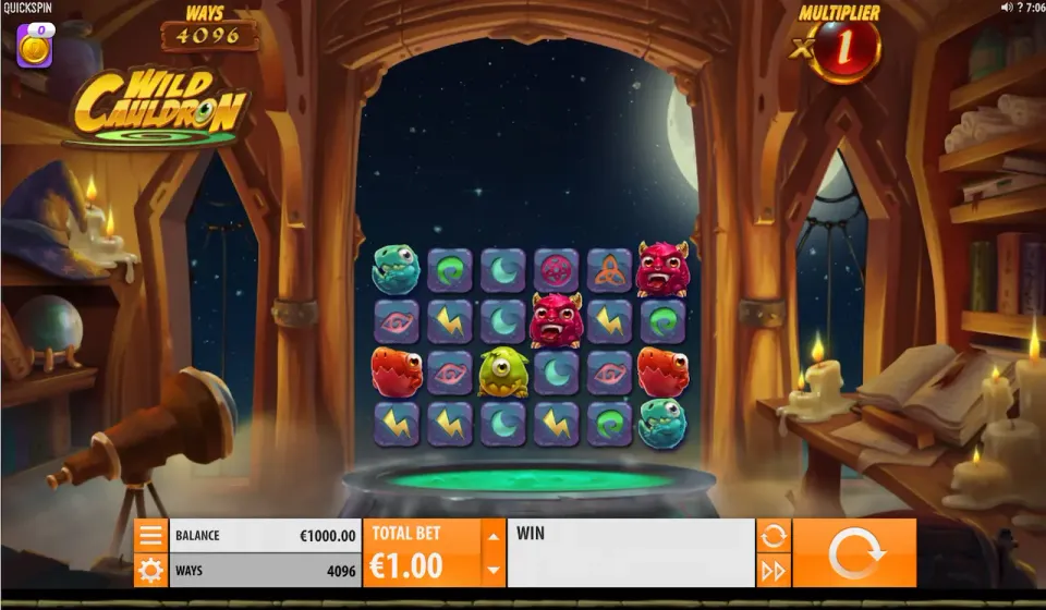 wild cauldron spilleautomat