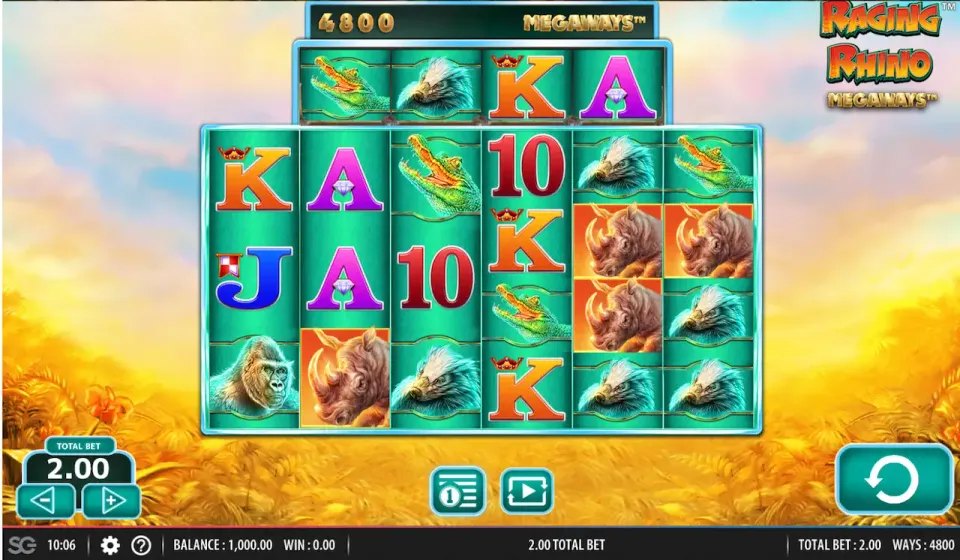 raging rhino megaways