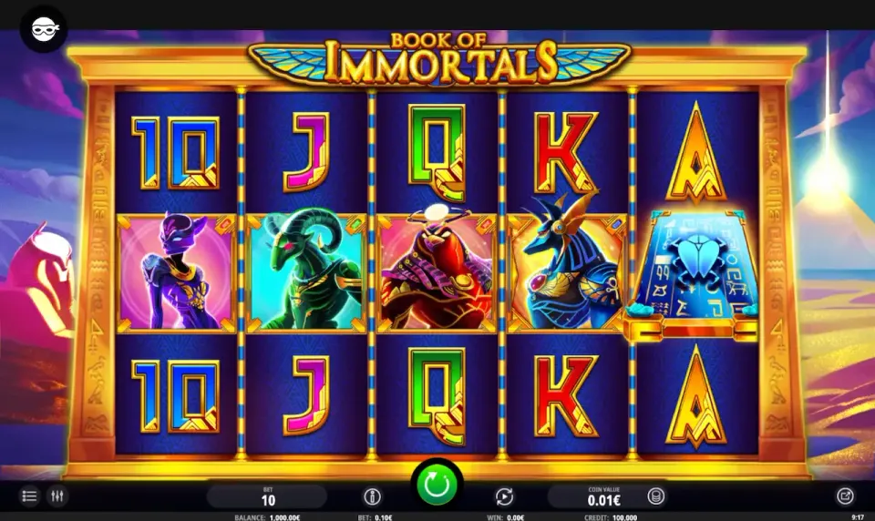 Book of immortals slot