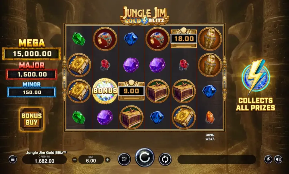 jungle jim gold blitz spilleautomat