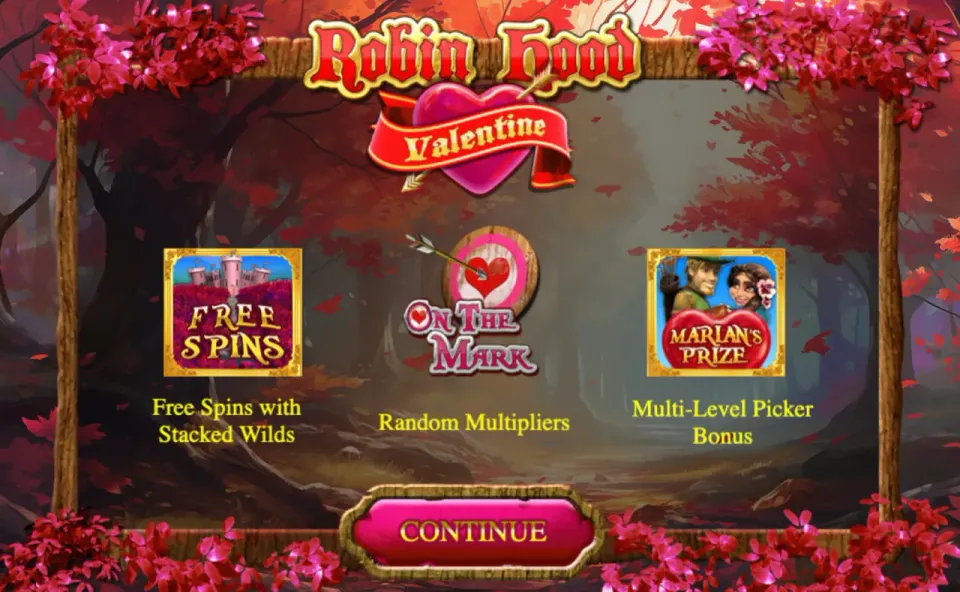 robin hood valentine spilleautomat