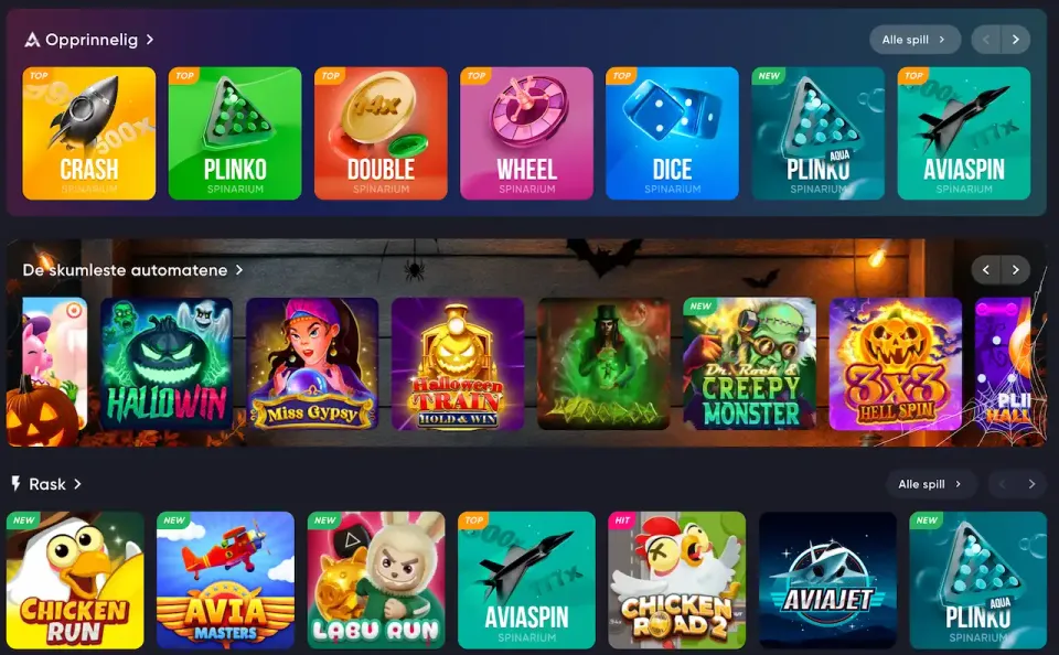 spinarium spillutvalg